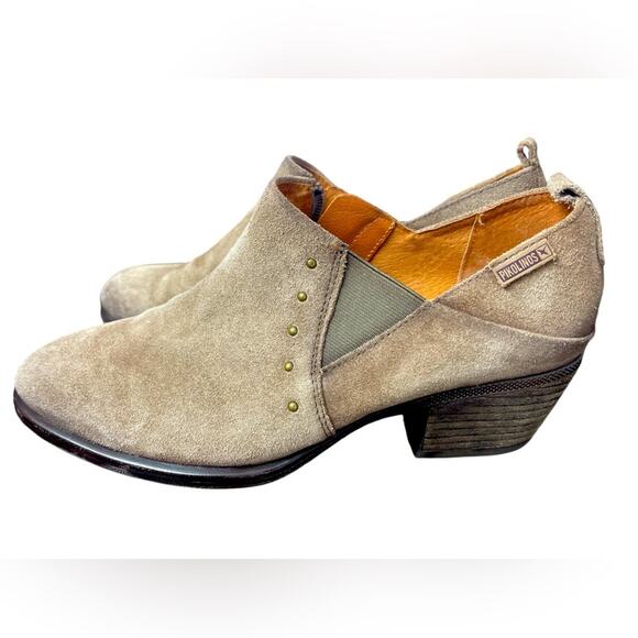 Pikolinos Suede Western Booties, Festival, boho, Minimalist, Streetwear, Tan, 8 - Picture 1 of 10